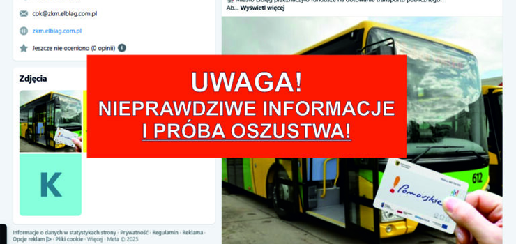 Uwaga! Nieprawdziwe informacje i próba oszustwa na „Kartę Transportową”