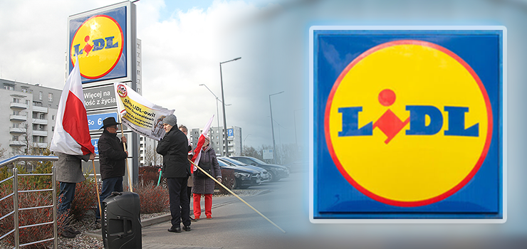 Elblążanie protestowali, Lidl wydał oświadczenie. "W naszych centrach dystrybucji nie składujemy odpadów"