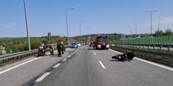 Wypadek na S7. Ruch w kierunku Gdaska odbywa si 1 pasem ruchu