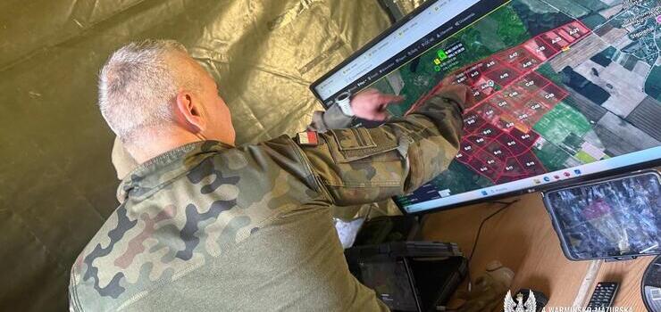Braniewscy Terytorialsi szkoleni do poszukiwa zaginionych. Technologia i wsppraca.