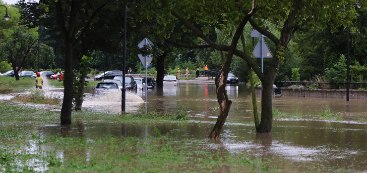 Elbląg: 200 strażaków, 50 interwencji. Wiceprezydent: W weekend sytuacja może się pogorszyć