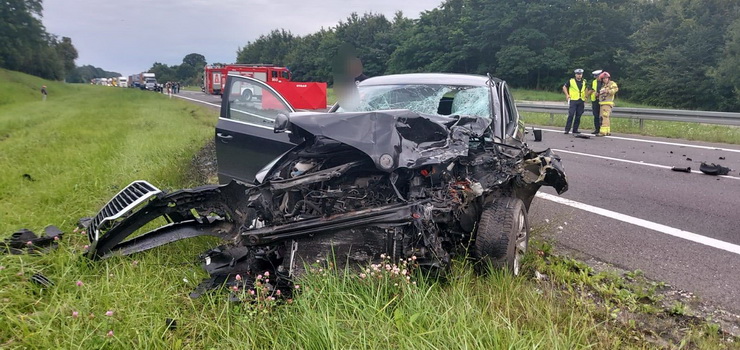Zgin motocyklista. Zablokowana droga S22 w obu kierunkach Braniewo - Elblg na wysokoci Gronowa Grnego