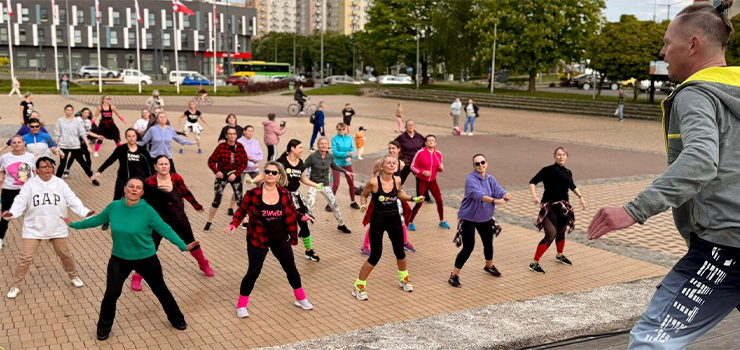 Zumba na Placu Jagielloczyka