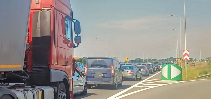 Uwaga! Droga S7 z Elblga w kierunku Nowego Dworu Gdaskiego "korkuje si" 