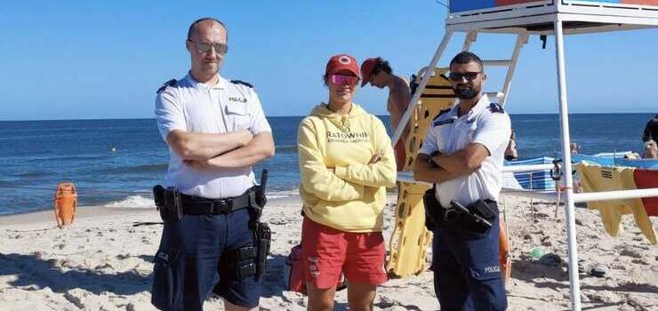 Policjanci z Komendy Powiatowej Policji w Nowym Dworze Gdaskim dbaj o bezpieczestwo plaowiczw