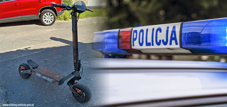 Mandaty za jazd na hulajnodze. Policja prowadzi kontrole