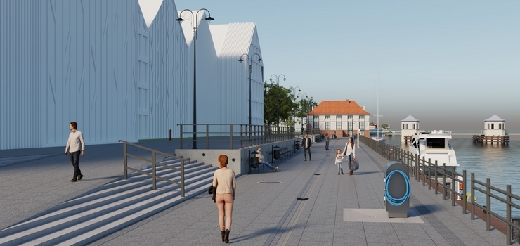 Elblg: Ruszya przebudowa nabrzea na Wyspie Spichrzw