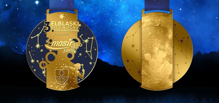 Wyjątkowy medal na 3. Elbląski Bieg pod Gwiazdami
