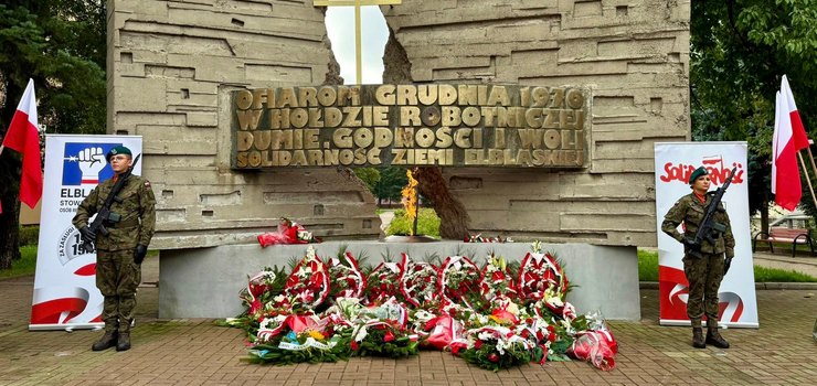 Elblg uczci 45. rocznic podpisania Porozumie Sierpniowych 