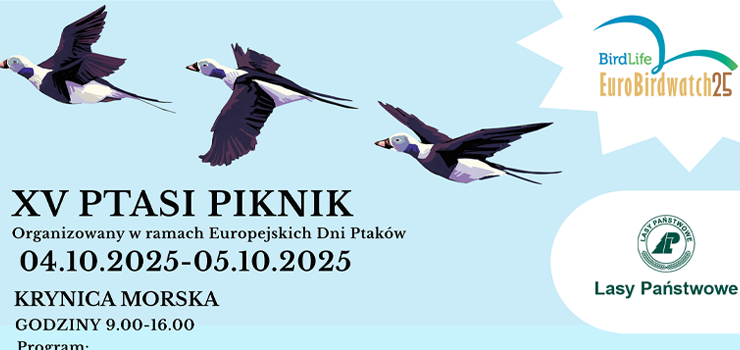 XV Ptasi Piknik. Zapraszamy w nadchodzcy weekend 