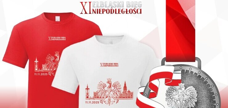 Unikatowa koszulka i medal Biegu Niepodległości