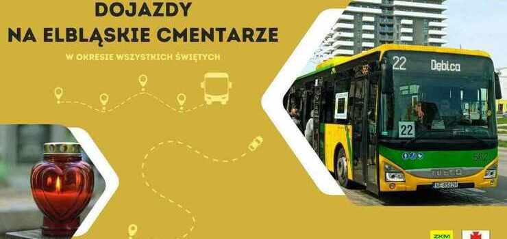 Zobacz jak dojecha na elblskie cmentarze
