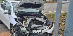 Skrzy�owanie Grobla �w. Jerzego z Traugutta: Taks�wkarz spowodowa� wypadek?
