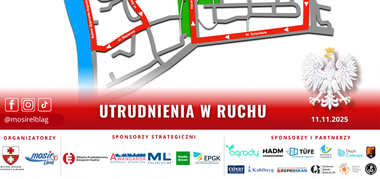 XI Elbląski Bieg Niepodległości – utrudnienia w ruchu