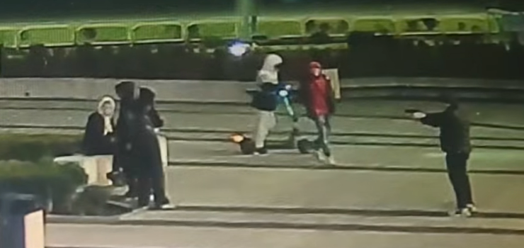 "Strzelanina" z pistoletw gazowych przy CH Ogrody 