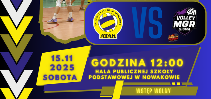 Jutro kolejne ligowe starcie. IKS ATAK zmierzy si z Volley MGR SIGMA Mrgowo