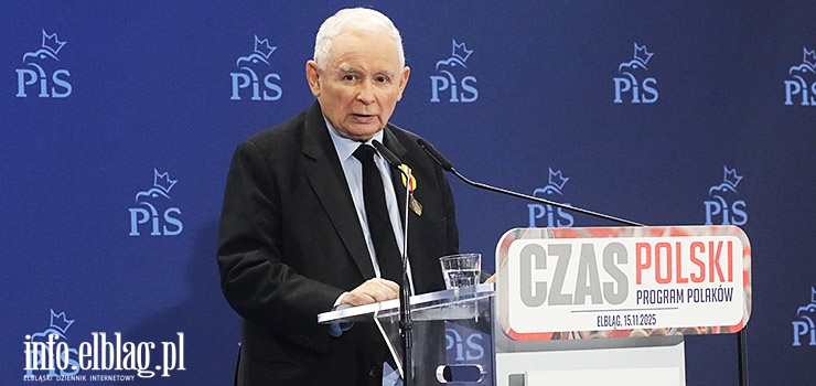 Jarosław Kaczyński w Elblągu: Przekop bez portu nie ma sensu (zobacz zdjęcia)