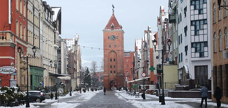Elblg: Stare Miasto w zimowej scenerii (zdjcia)