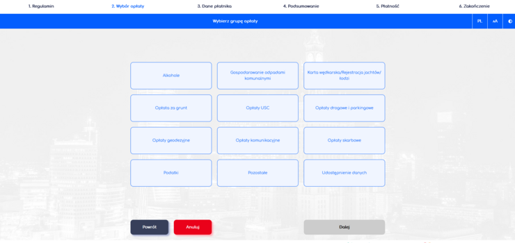 Nowa metoda dokonywania opat w urzdzie