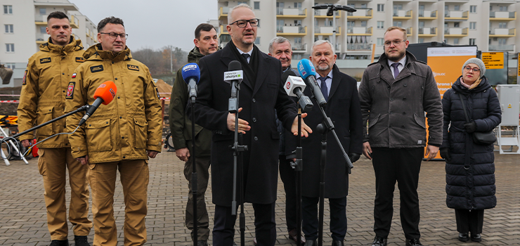 Elblg: Przy stray poarnej powstaje hala na sprzt kryzysowy. Inwestycja w bezpieczestwo