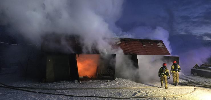 Po�ar warsztatu samochodowego