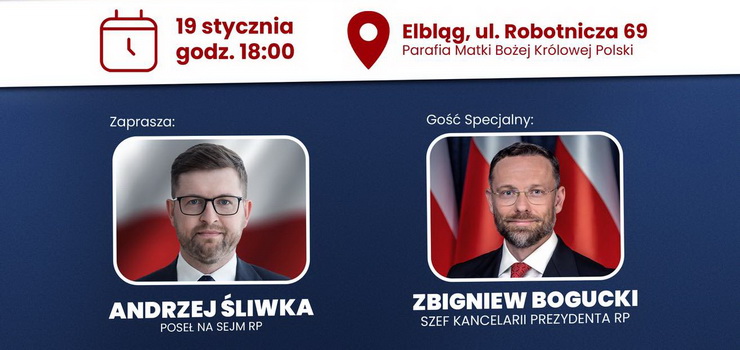 Szef Kancelarii Prezydenta RP Zbigniew Bogucki przyjedzie do Elbl�ga