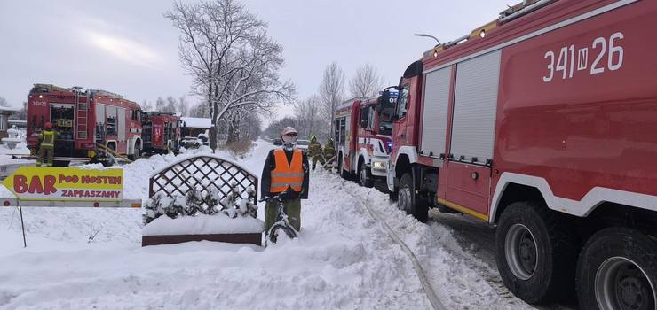 Ogień w lokalu gastronomicznym
