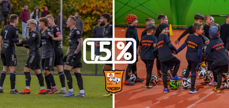  Grajmy razem! 1,5% podatku dla Concordii Elbl�g