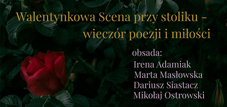 Walentynkowa scena przy stoliku