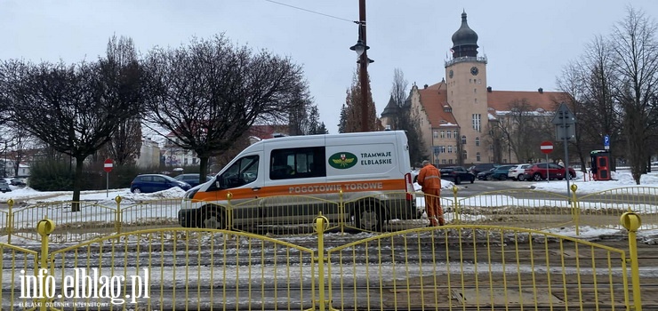 Elbl�g: Wstrzymane tramwaje, op�nione autobusy. Uwaga, utrudnienia w komunikacji miejskiej!