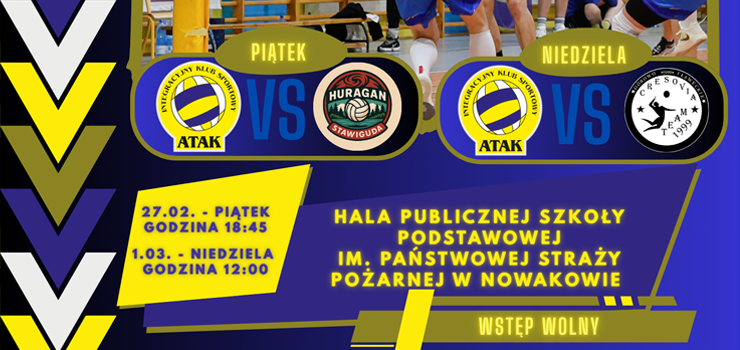 IKS ATAK zaprasza do kibicowania. "Gramy u siebie i wchodzimy w decydującą część sezonu"