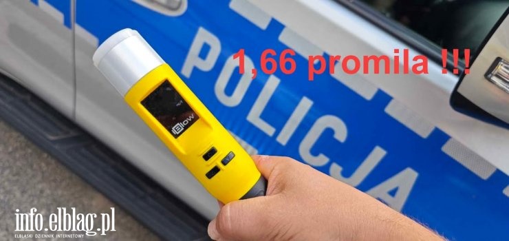 Pijany 63-latek za kierownic�. Mia� 1.66 promila