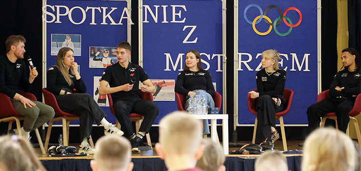 Olimpijczycy spotkali się z uczniami. „Najważniejsza jest ciężka praca” (zobacz zdjęcia)