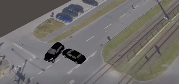 A tak wygl�da�a poranna kolizja na ul. P�k. D�bka