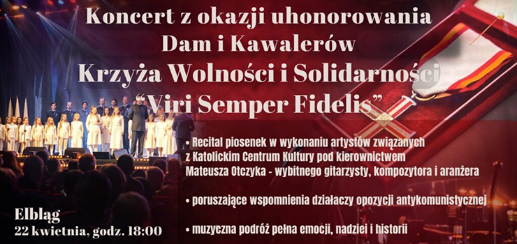 Uroczyste spotkanie Dam i Kawalerów Krzyża Wolności i Solidarności w Elblągu