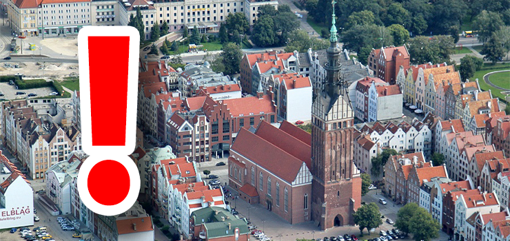 Uwaga! Dzia�ania policji i stra�y na 5 elbl�skich obiektach