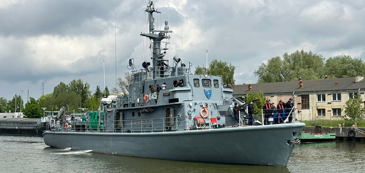 ORP �niardwy wp�ywa do Elbl�ga. B�dzie to wyj�tkowe �wi�to 16. Pu�ku Logistycznego Obro�c�w Westerplatte