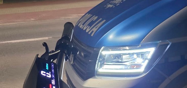 Na hulajnogach po alkoholu. 37-latkowie wpadli podczas policyjnej kontroli
