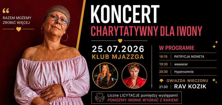 Koncert charytatywny dla Iwony