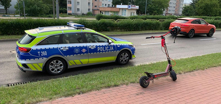 Uciekał hulajnogą przed policją. 16-latek miał 0,36 promila alkoholu w organizmie