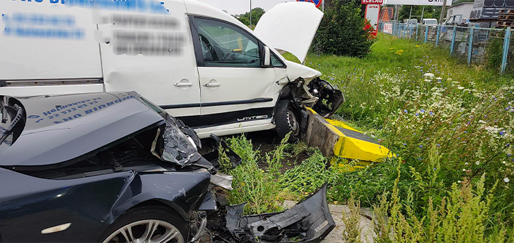Zdarzenie drogowe na ulicy Pas��ckiej