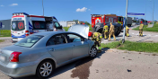 Na skrzy�owaniu ulic Jana Paw�a II i Kwiatkowskiego dosz�o do zderzenia