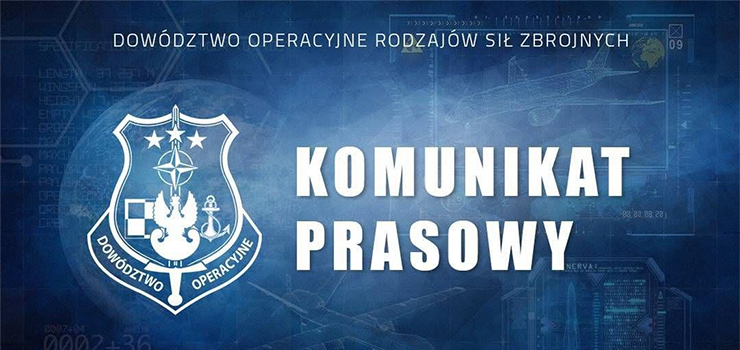 Komunikat Si� Zbronych: wykryto aktywno�� bojow� lotnictwa Federacji Rosyjskiej