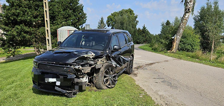Kolejny nietrzeźwy kierowca z Elbląga za kółkem. Uderzył w przydrożne drzewo