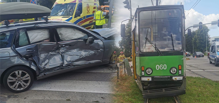 33-letni m�czyzna kieruj�c mercedesem prawdopodobnie nie zauwa�y� jad�cego tramwaju