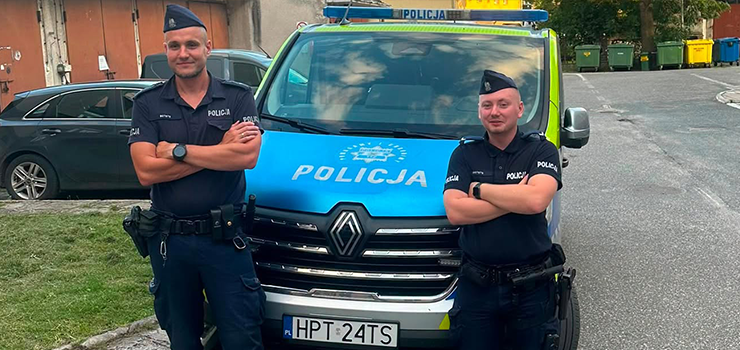 Mia� problemy z oddychaniem. Policjanci odnale�li seniora i udzielili mu pomocy