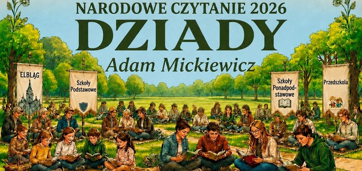 Narodowe Czytanie w Parku Kajki