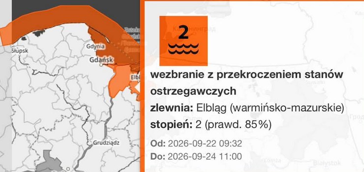 Alert IMGW. Poziom wody może przekroczyć stany ostrzegawcze