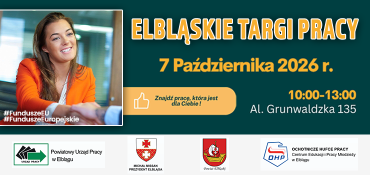 Zapraszamy 7 pa�dziernika na Elbl�skie Targi Pracy