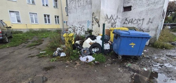 �mieci l�dowa�y na trawnikach i obok kontener�w. Stra� miejska interweniowa�a 60 razy